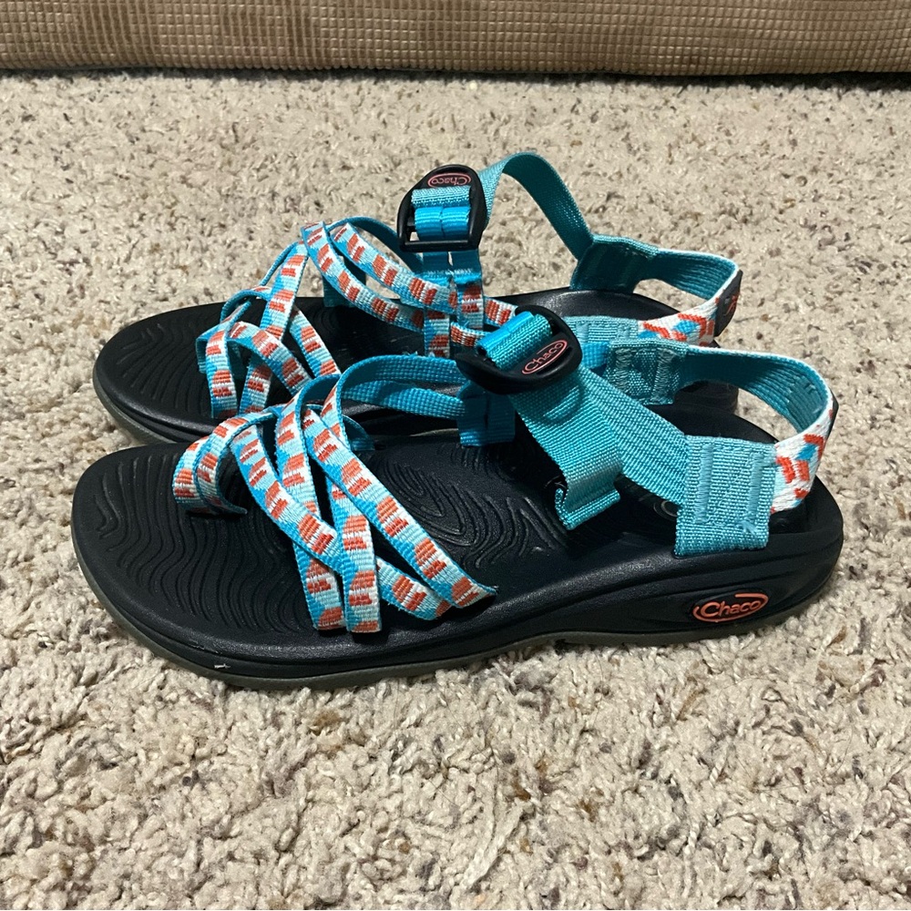 Chaco straps blue,women’s 5